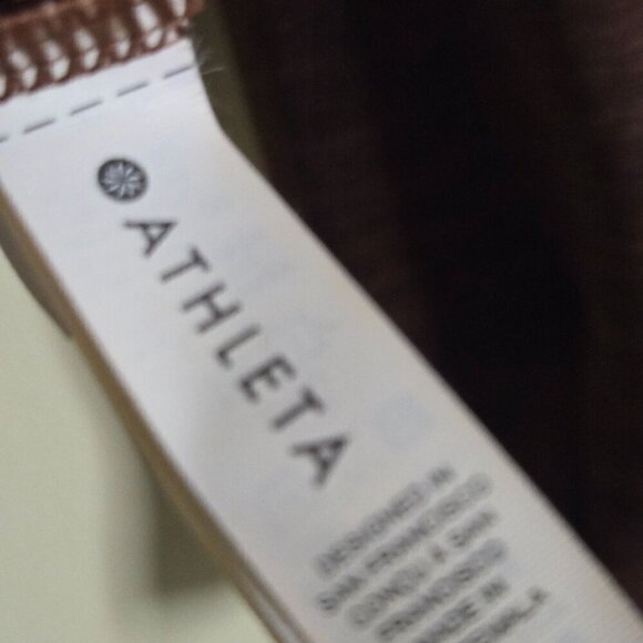 Athleta Altitude Polartec 1/2 Zip Sweatshirt Mahogany Heather Size S - Picture 10 of 12